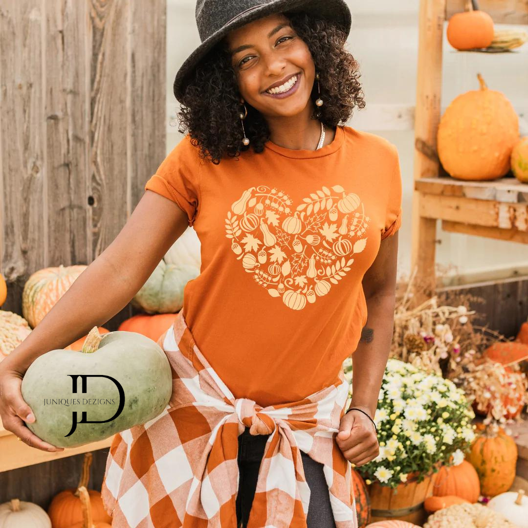 orange pumpkin t shirt