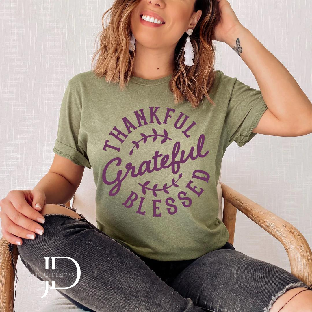 Thankful, Grateful, Blessed T-Shirt