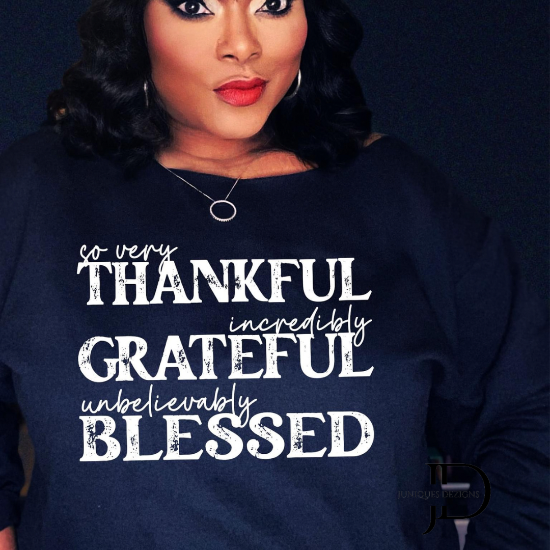 So very Thankful Crew Neck Sweatshirt