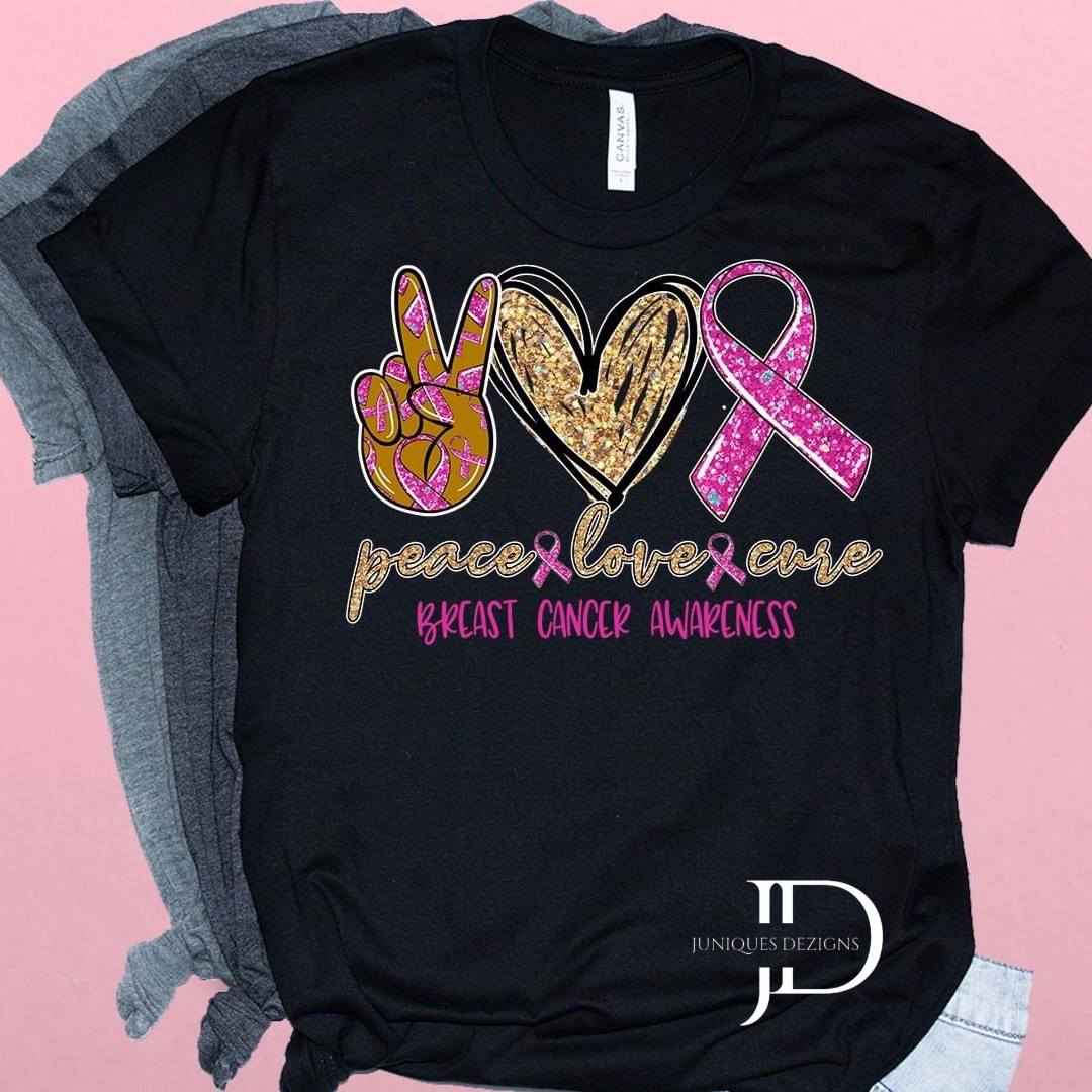 Peace, Love, Cure T-Shirt