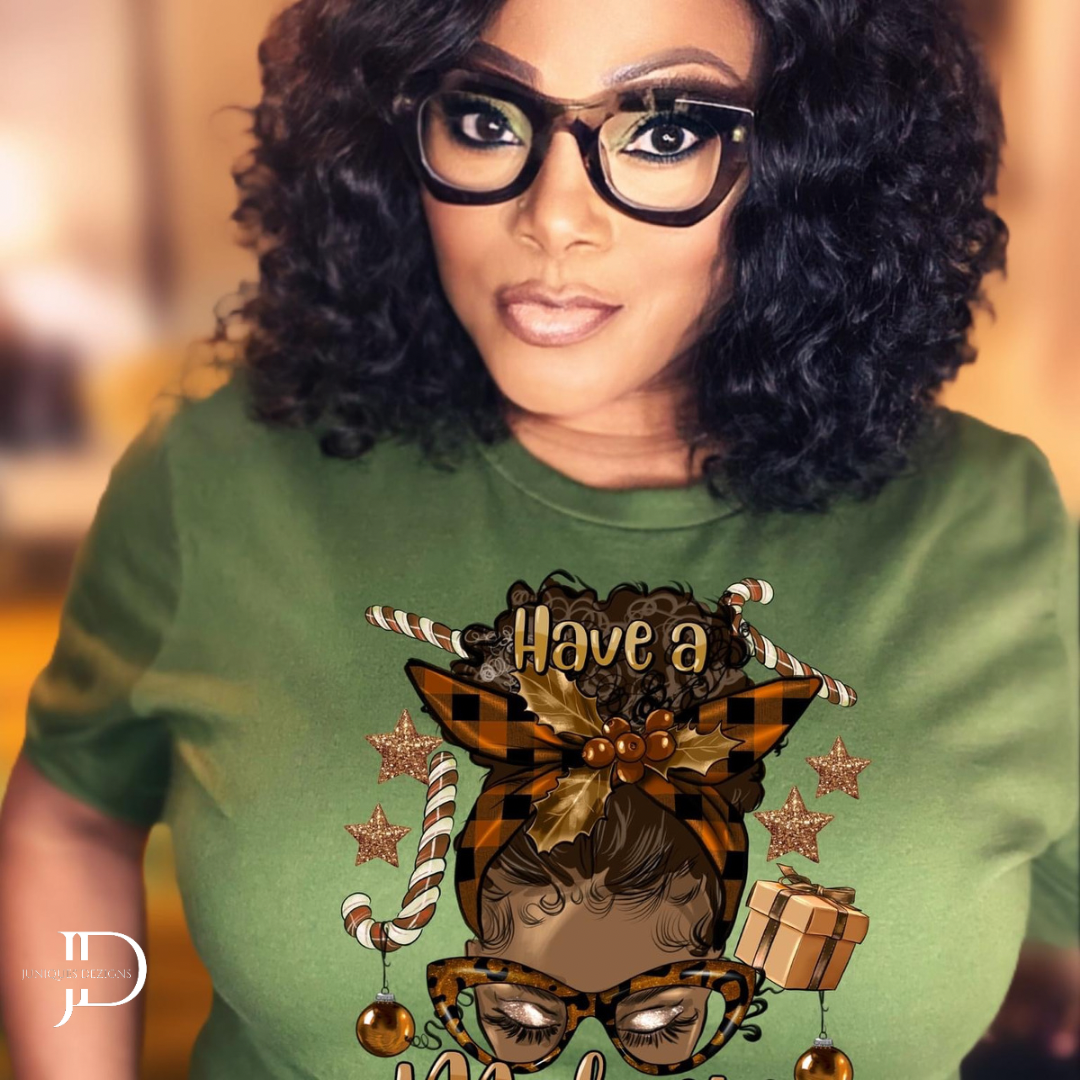 Have a Melanin Christmas (Afro) T-Shirt