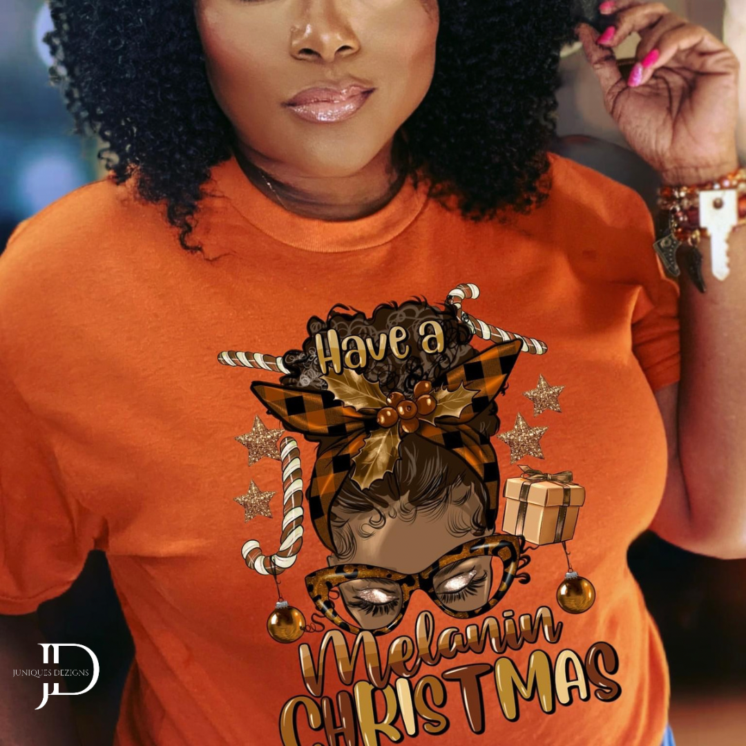 Have a Melanin Christmas (Afro) T-Shirt